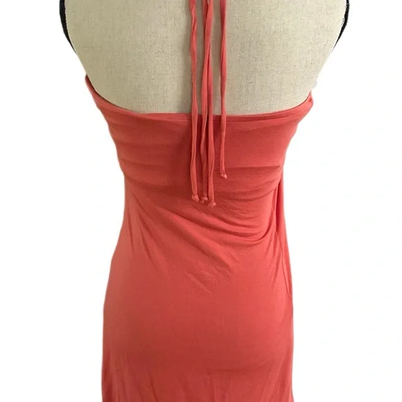SKY Coral Red Stone Embellished Trim Halter Tank Bohemian - AS IS - Picture 3 of 10